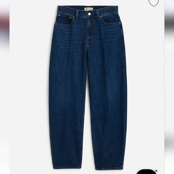 Like New Madewell Arc (Barrel / Balloon Shape) Jeans In Owsley Wash - Picture 6 of 9